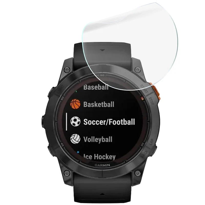 Schutzfolie für den Bildschirm für Garmin Fenix 7X Pro Solar 51 mm, Bizon Watch HydroFlex, 3 Stück