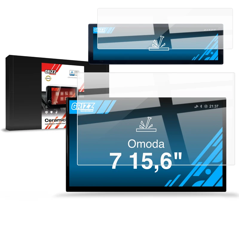 Keramische Autodisplayfolie 2in1 für OMODA 7 15,6" (2025-2026), Grizz Protector
