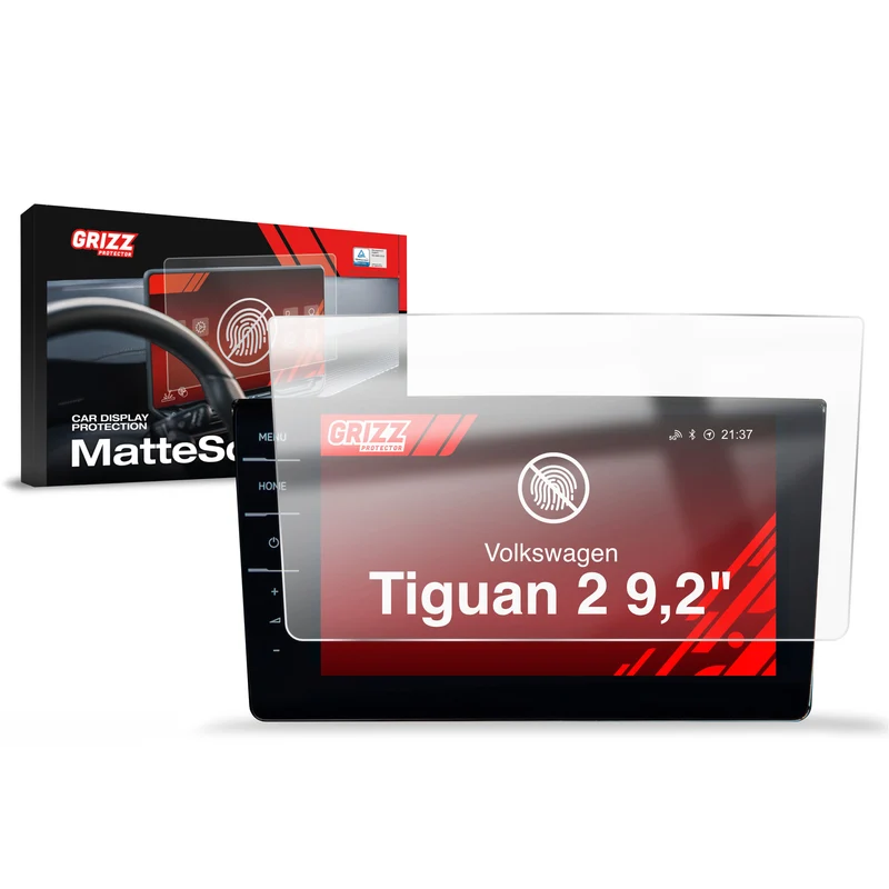 Matte Autodisplayfolie für Volkswagen Tiguan 2 Discover Pro (2019-2023), Grizz Protector