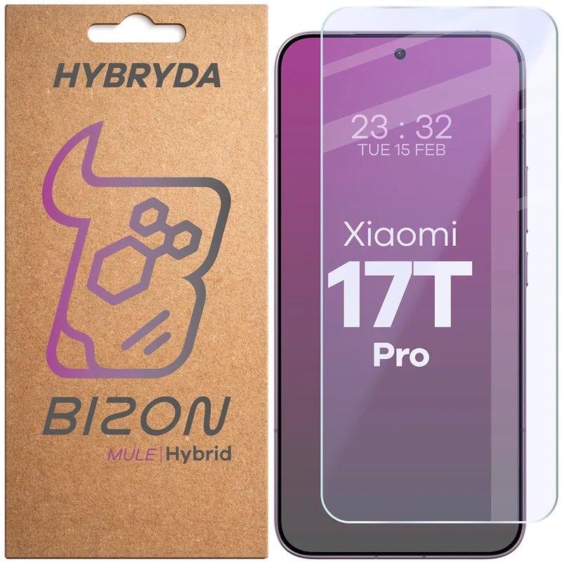 Flexibles Hybridglas für Xiaomi 17T Pro, Bizon Hybrid Mule