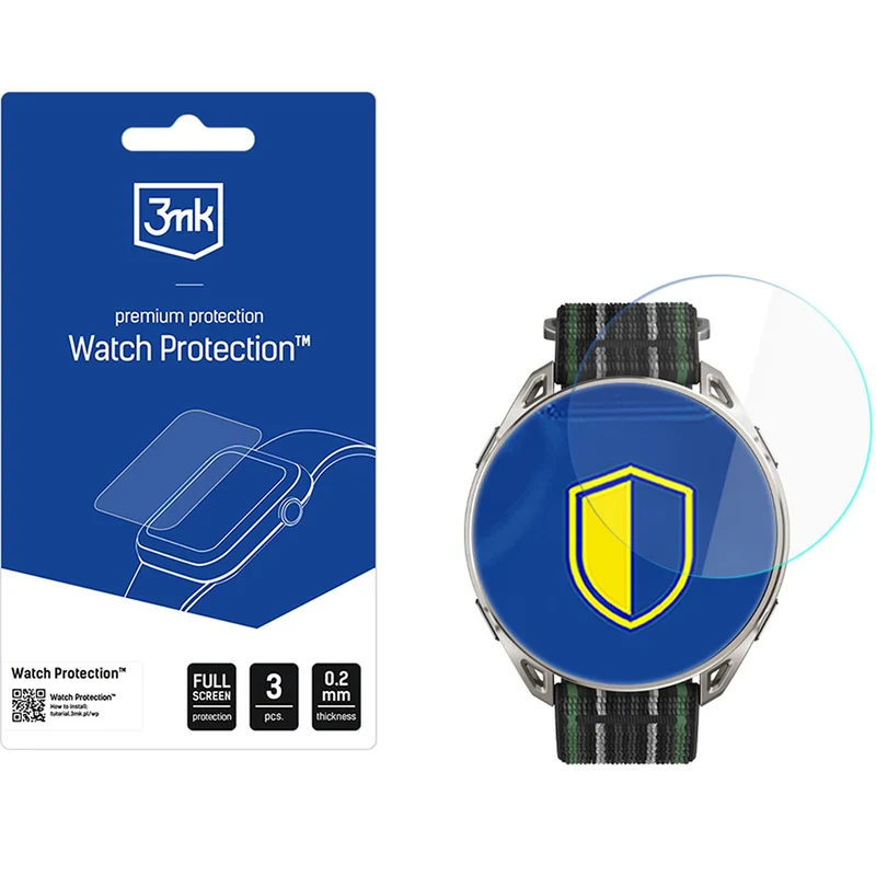 Hybridglas für Amazfit Cheetah 2 Ultra, 3mk Watch Protection, 3 Stück