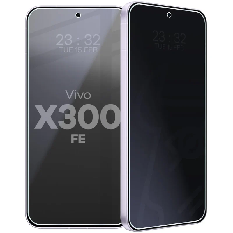 Hybridglas mit Privatschutzfilter für Vivo X300 FE, Bizon Hybrid Shadow, Matt