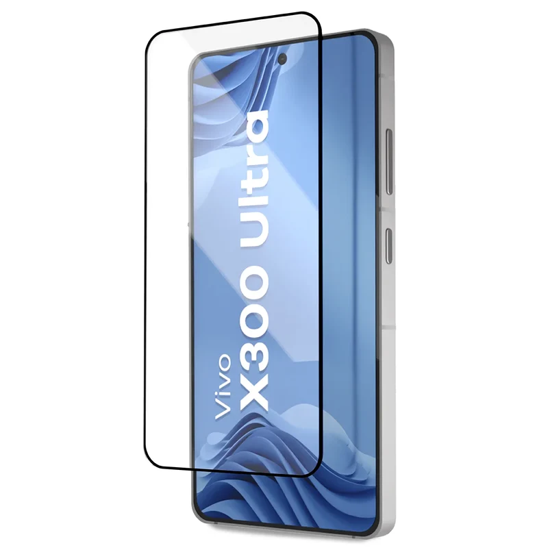 Gehärtetes Glas mit Applikationsrahme für Vivo X300 Ultra, Bizon Glass Aplikator Edge, 1 Set