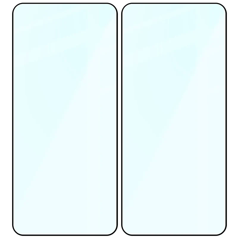 Gehärtetes Glas für Oppo Find X9 Ultra, Bizon Glass Edge Duo, Schwarzer Rahmen, 2 Stück