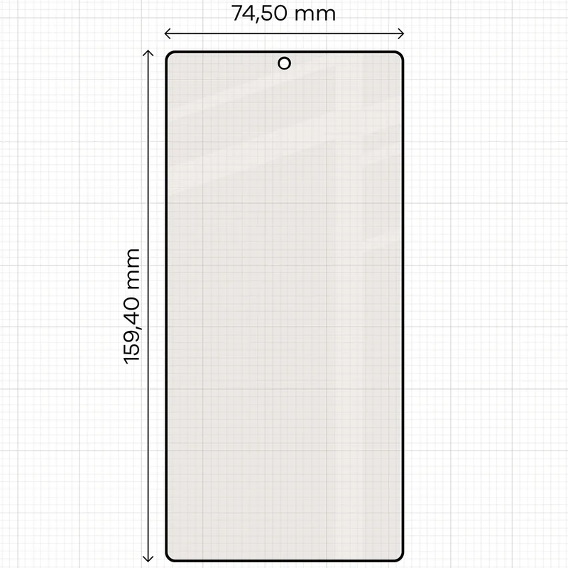 Mattes Hartglas für Galaxy S25 Ultra, Bizon Glass Matte Duo, Schwarzer Rahmen, 2 Stück