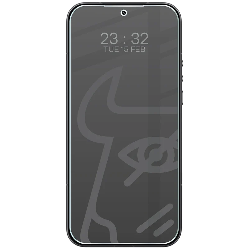 Hybridglas mit Privatschutzfilter für Xiaomi 17 Ultra, Bizon Hybrid Shadow, Matt
