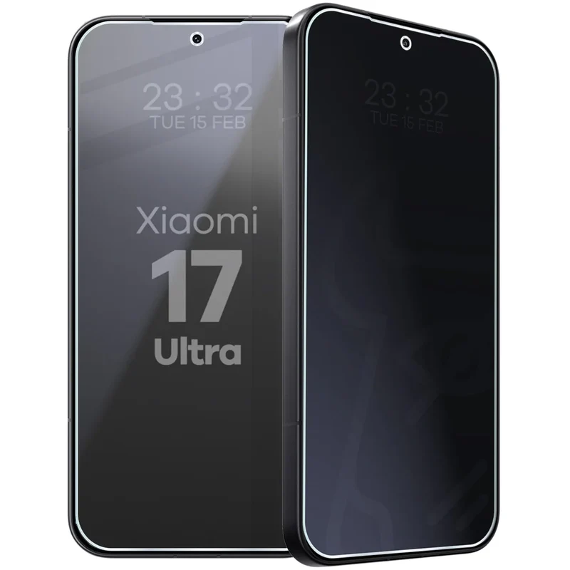 Hybridglas mit Privatschutzfilter für Xiaomi 17 Ultra, Bizon Hybrid Shadow, Matt