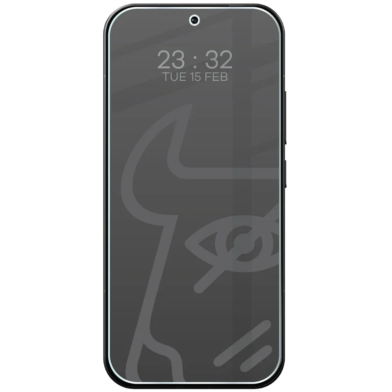 Hybridglas mit Privatschutzfilter für Xiaomi 17, Bizon Hybrid Shadow, Matt