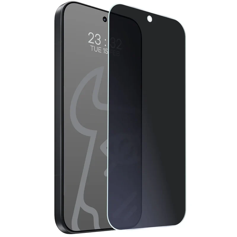 Hybridglas mit Privatschutzfilter für Xiaomi 17, Bizon Hybrid Shadow, Matt
