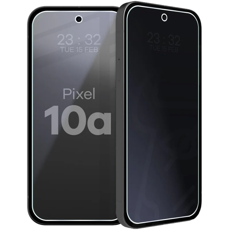 Hybridglas mit Privatschutzfilter für Google Pixel 10a, Bizon Hybrid Shadow, Matt