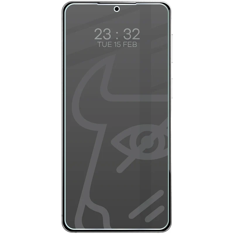 Hybridglas mit Privatschutzfilter für Galaxy S26, Bizon Hybrid Shadow, Matt