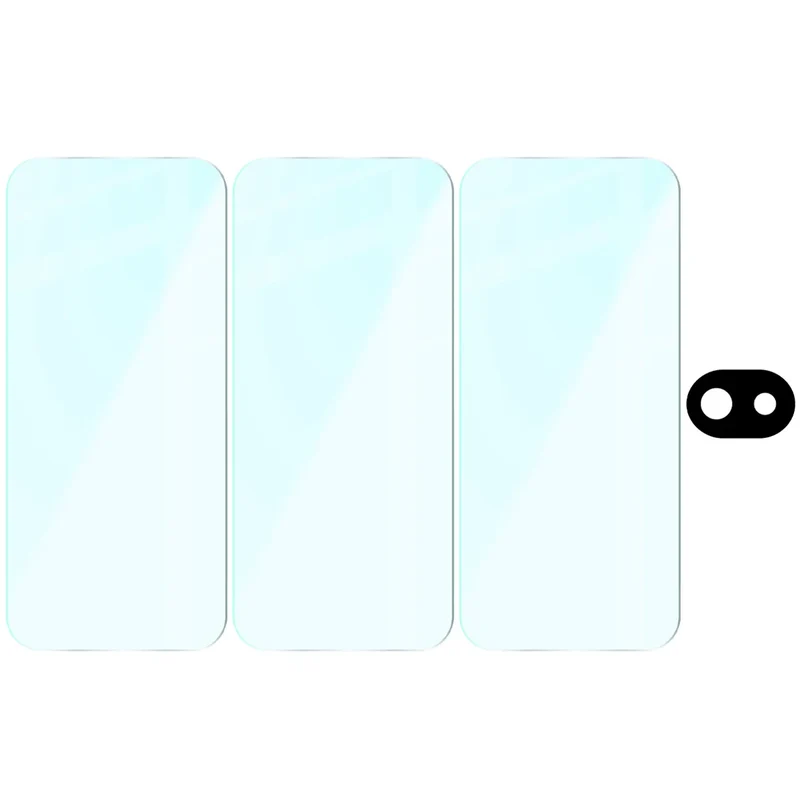 Gehärtetes Glas - 3 Stück + Kameraschutz für Google Pixel 10a, Bizon Glass Clear Pack