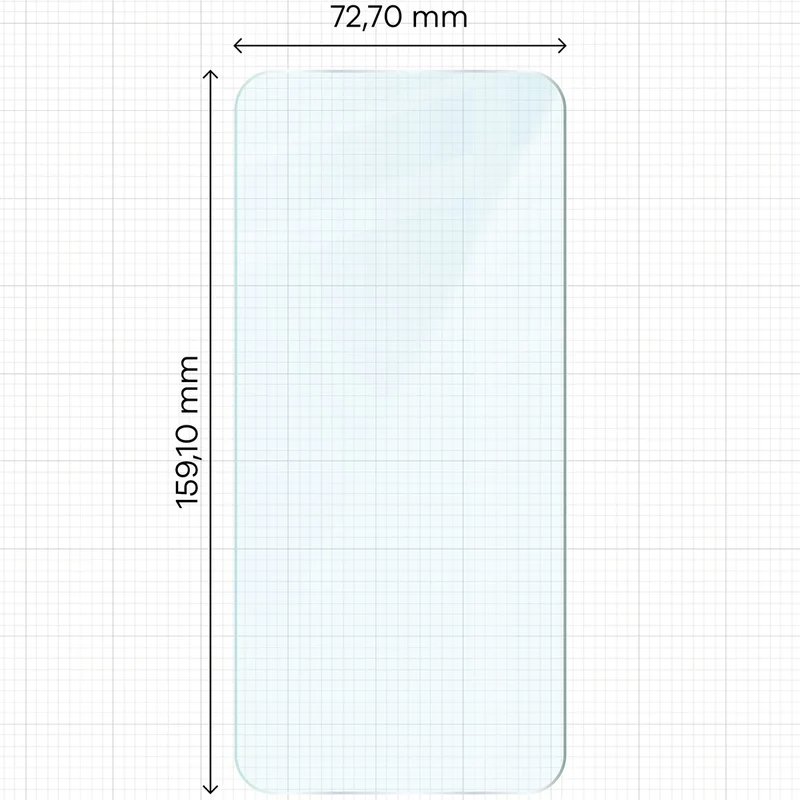 Gehärtetes Glas für OnePlus 15R, Bizon Glass Clear Duo, 2 Stück