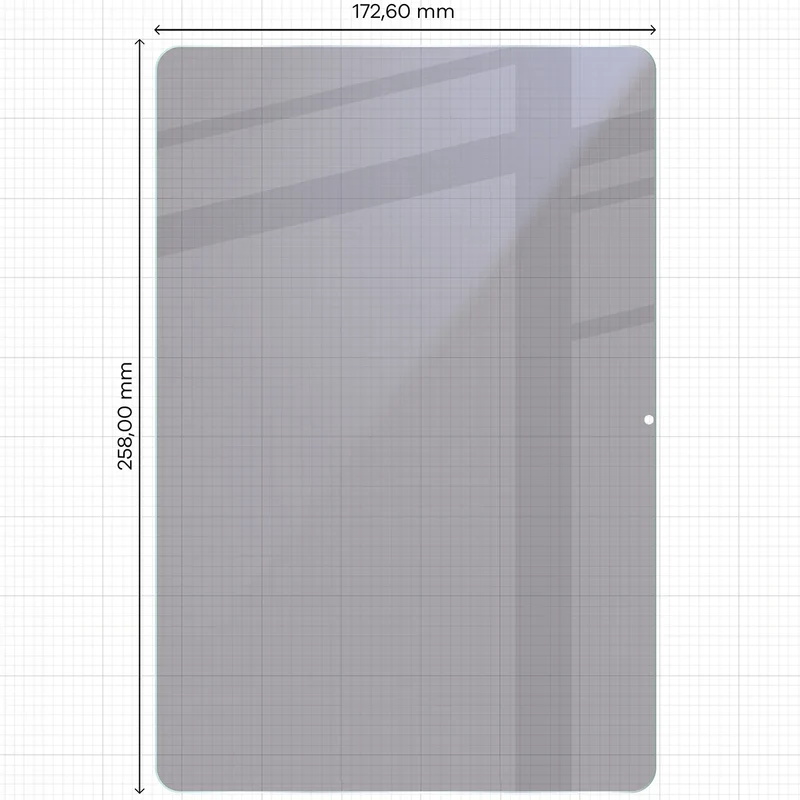 Hybridglas mit Privatschutzfilter für Huawei MatePad 11.5 S 2026 / MatePad 11.5 S, Bizon Tab Hybrid Shadow, Matt