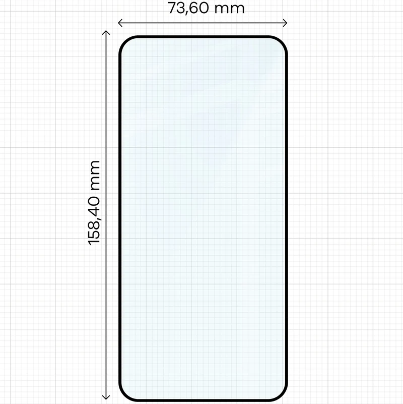 Gehärtetes Glas mit Applikationsrahme für Galaxy S26 FE / S25 FE, Bizon Glass Aplikator Edge, 1 Set