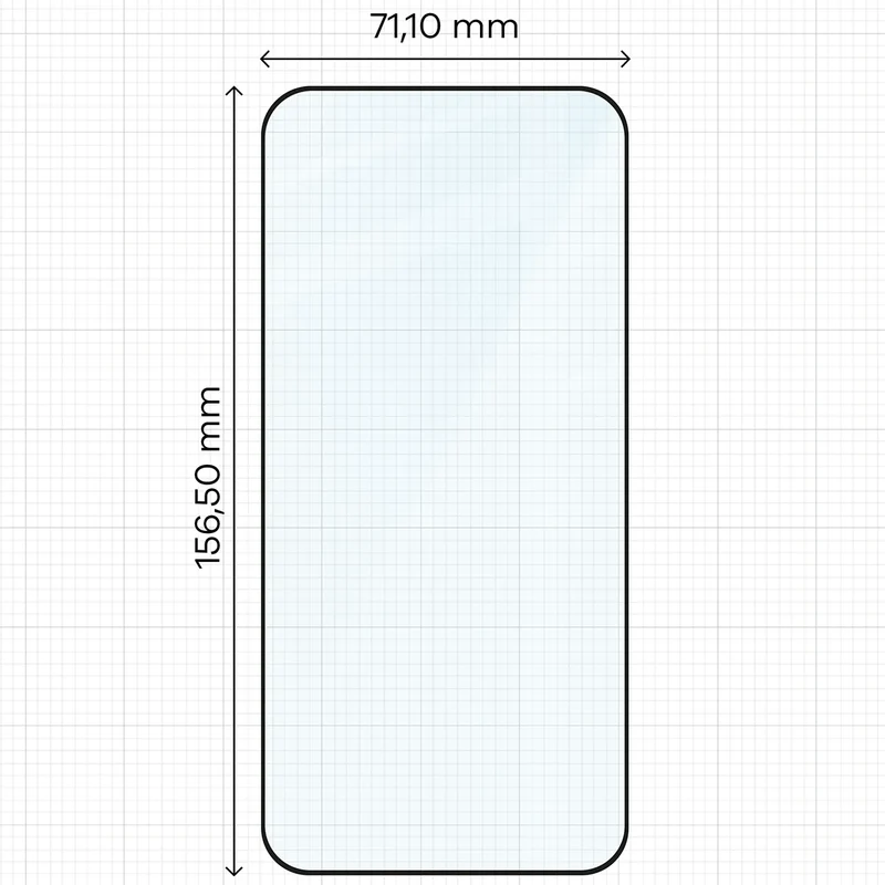 Gehärtetes Glas mit Applikationsrahme für Xiaomi POCO F7 Pro / F7 Ultra, Bizon Glass Aplikator Edge, 2 Sets