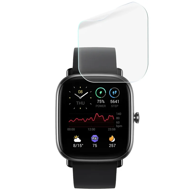 Schutzfolie für den Bildschirm für Amazfit GTS 2 Mini, Bizon Watch HydroFlex, 3 Stück