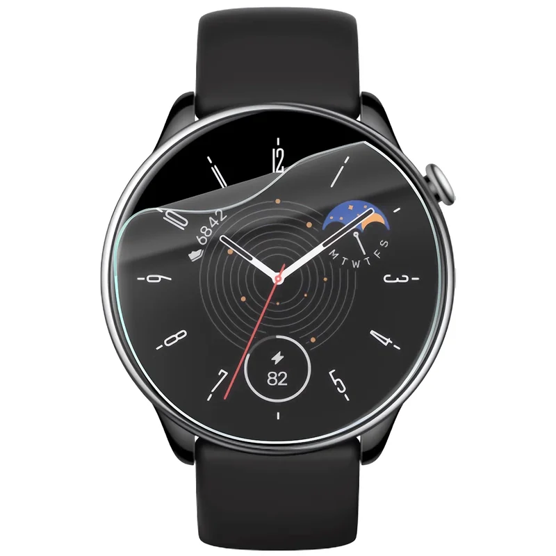 Schutzfolie für den Bildschirm für Amazfit GTR Mini, Bizon Watch HydroFlex, 3 Stück
