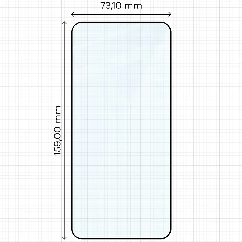 Gehärtetes Glas für Oppo Find X9 Ultra, Bizon Glass Edge, Schwarzer Rahmen