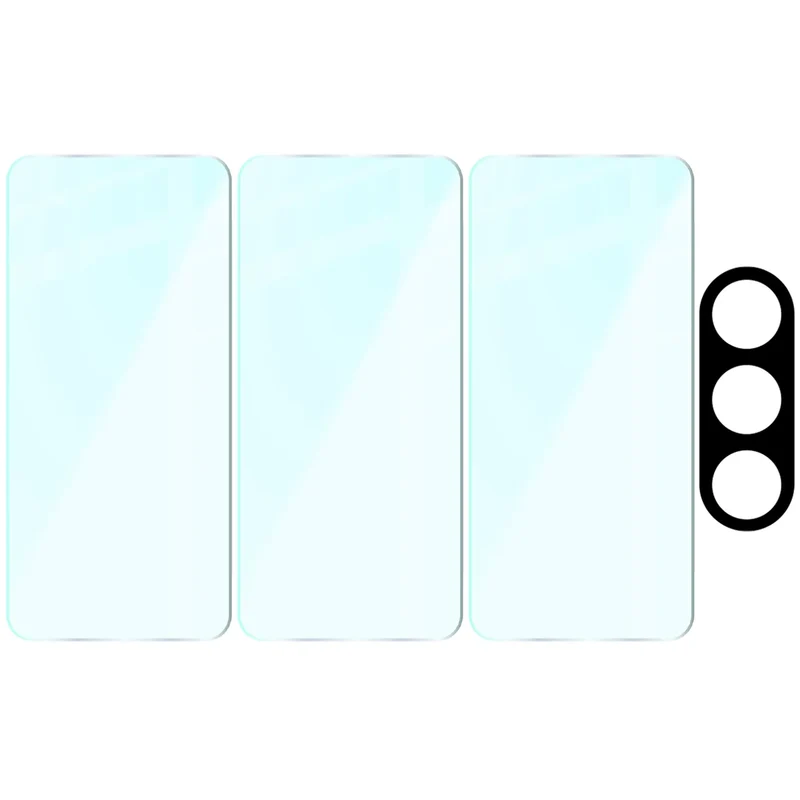 Gehärtetes Glas - 3 Stück + Kameraschutz für Galaxy A27 5G, Bizon Glass Clear Pack