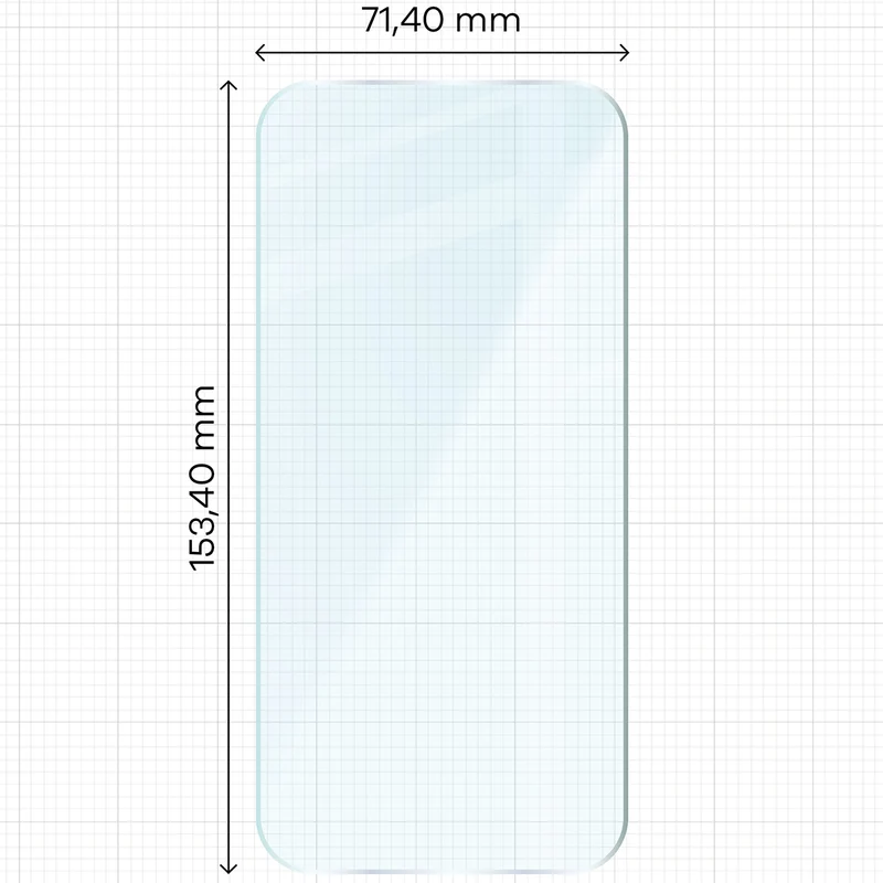 Gehärtetes Glas für Xiaomi POCO X8 Pro, Bizon Glass Clear Duo, 2 Stück