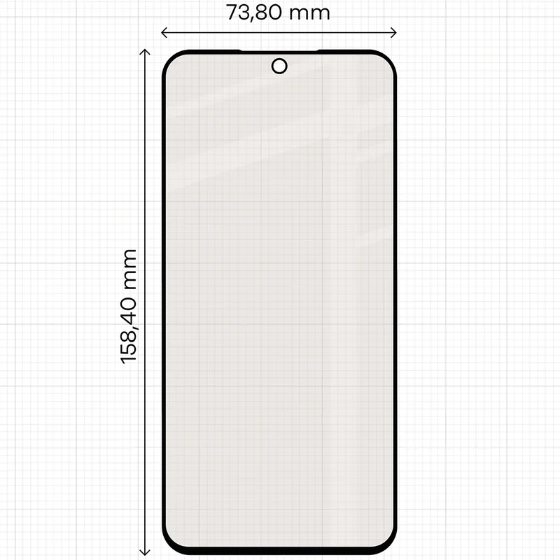 Mattes Hartglas für Galaxy A37 5G, Bizon Glass Matte Duo, Schwarzer Rahmen, 2 Stück