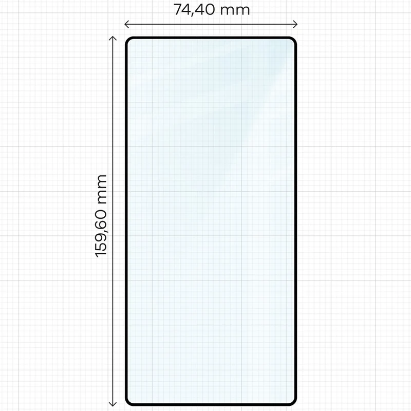 Gehärtetes Glas mit Applikationsrahme für Galaxy S25 Ultra, Bizon Glass Aplikator Edge, 1 Set