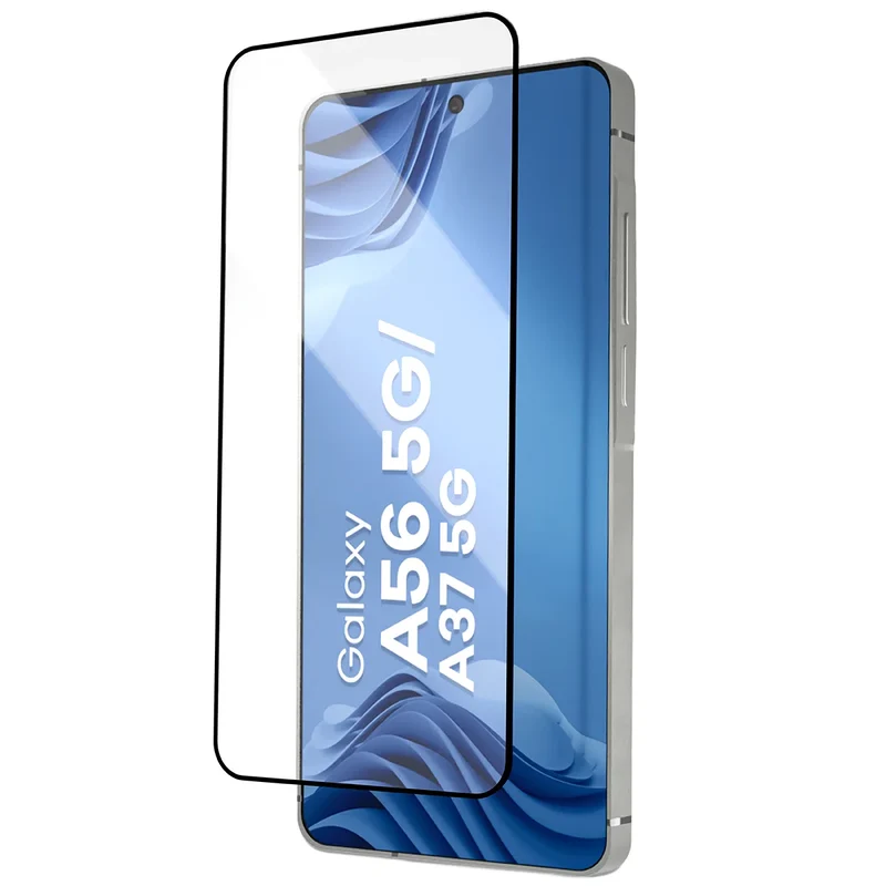 Gehärtetes Glas mit Applikationsrahme für Galaxy A56 5G / A37 5G, Bizon Glass Aplikator Edge, 1 Set