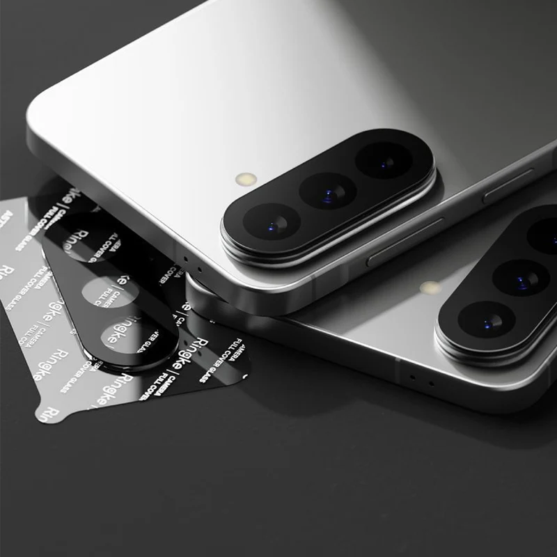 Kameraschutz für Galaxy A57 5G / A37 5G, Ringke Camera Full Cover Glass, 2 Stück, Transparent-Schwarz