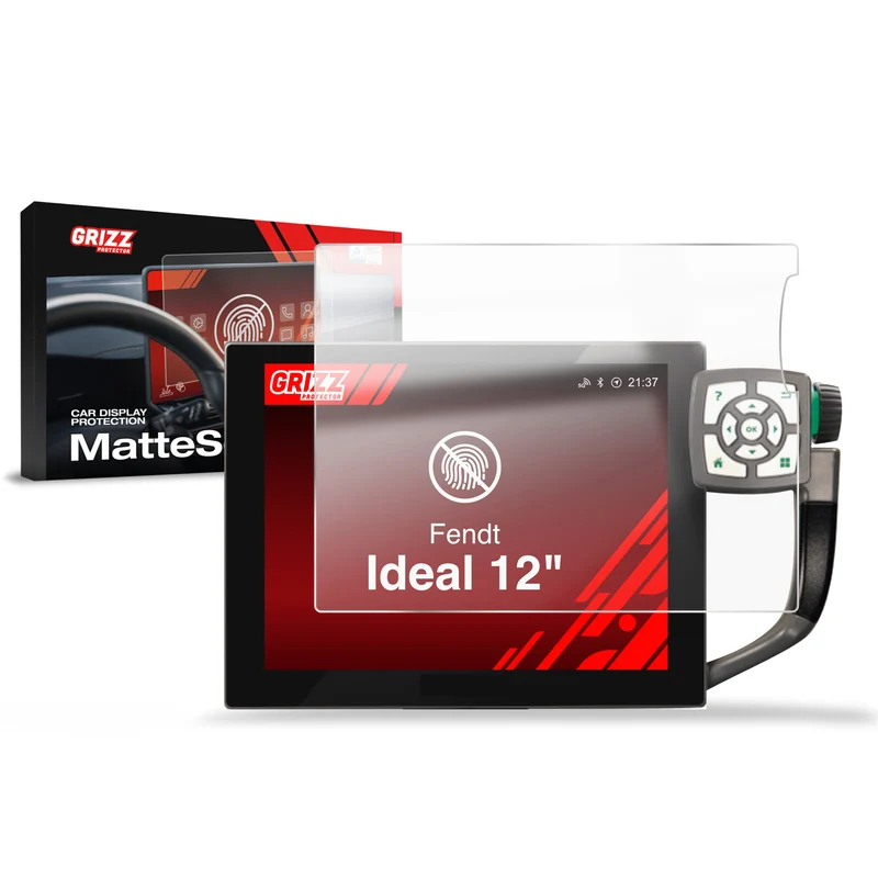 Matte Autodisplayfolie für Fendt Ideal 12" (2019-2026), Grizz Protector