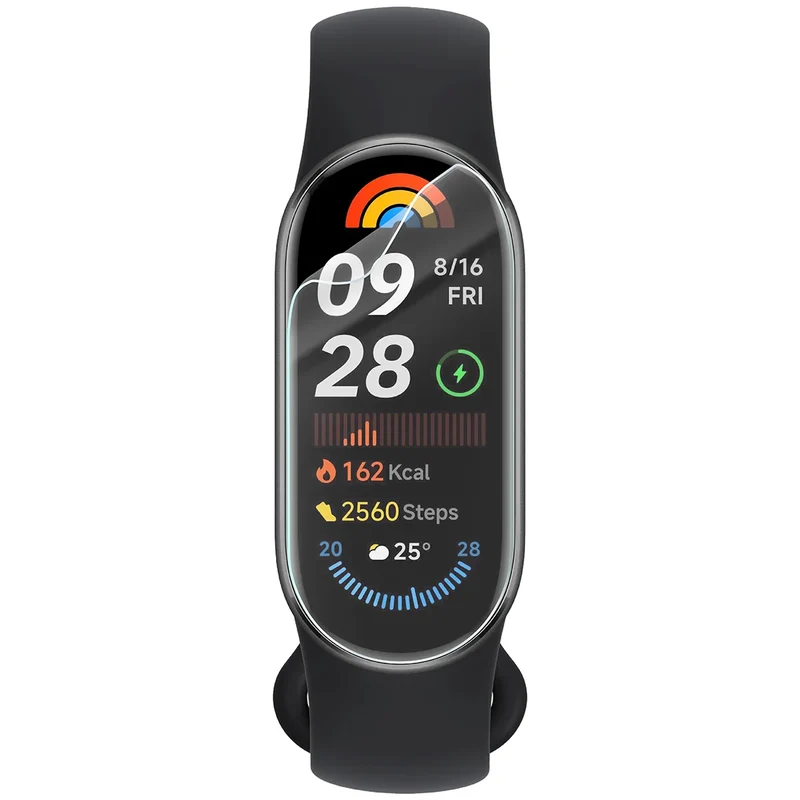 Schutzfolie für den Bildschirm für Xiaomi Smart Band 9, Bizon Watch HydroFlex, 3 Stück