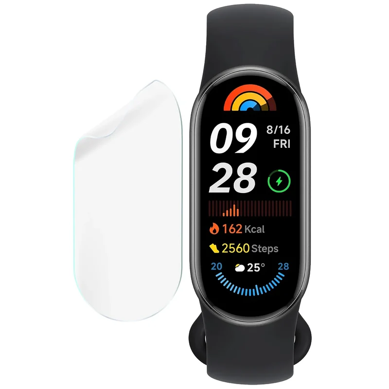 Schutzfolie für den Bildschirm für Xiaomi Smart Band 9, Bizon Watch HydroFlex, 3 Stück