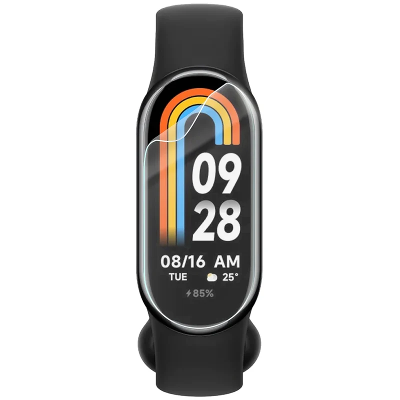 Schutzfolie für den Bildschirm für Xiaomi Smart Band 8, Bizon Watch HydroFlex, 3 Stück