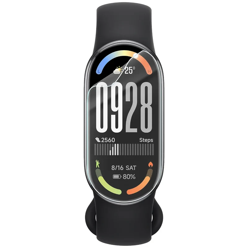 Schutzfolie für den Bildschirm für Xiaomi Smart Band 10, Bizon Watch HydroFlex, 3 Stück