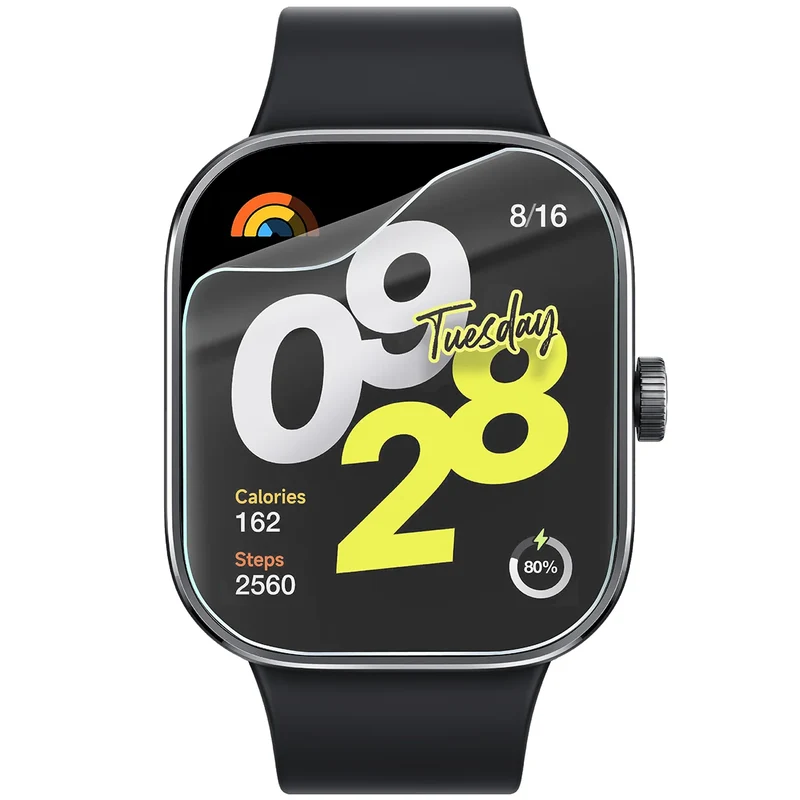 Schutzfolie für den Bildschirm für Xiaomi Redmi Watch 4, Bizon Watch HydroFlex, 3 Stück