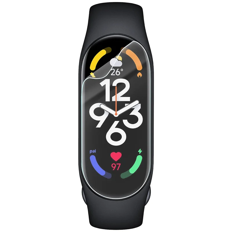 Schutzfolie für den Bildschirm für Xiaomi Mi Band 7, Bizon Watch HydroFlex, 3 Stück