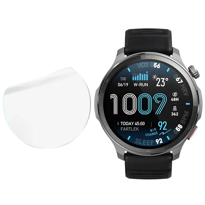 Schutzfolie für den Bildschirm für Amazfit Balance 2, Bizon Watch HydroFlex, 3 Stück