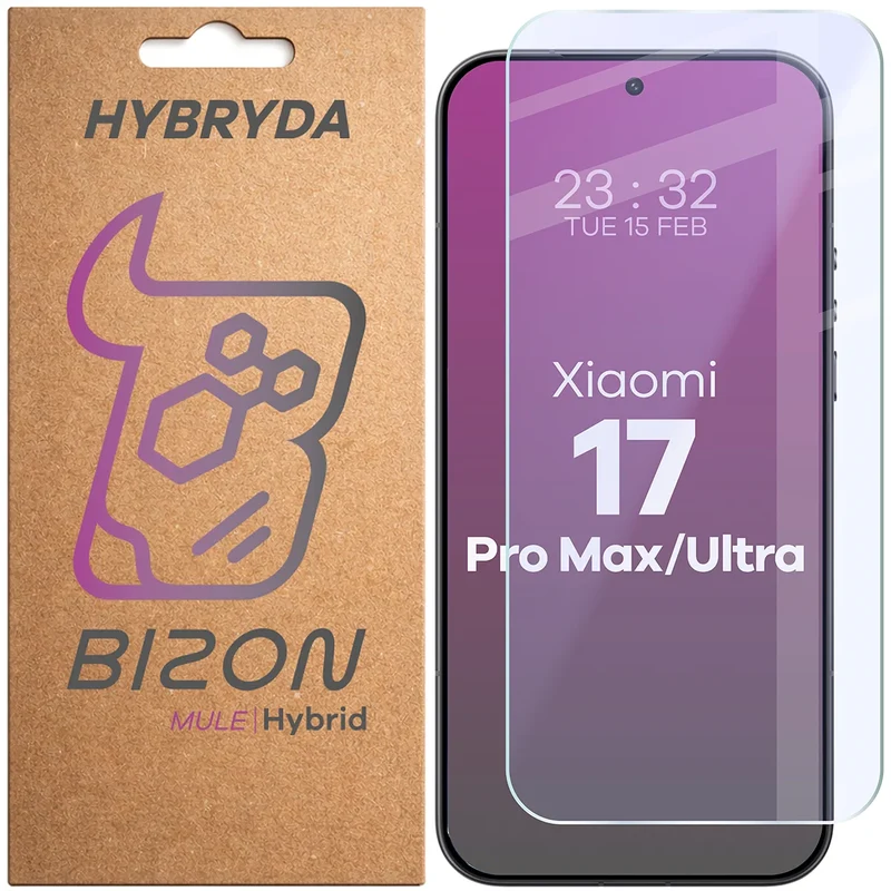 Flexibles Hybridglas für Xiaomi 17 Ultra / 17 Pro Max, Bizon Hybrid Mule
