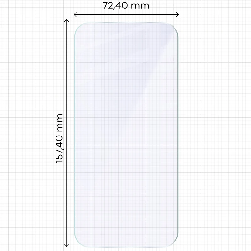 Flexibles Hybridglas für Realme 16 Pro 5G, Bizon Hybrid Mule