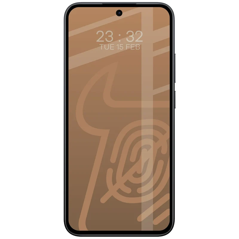 Mattes Hartglas für Xiaomi Redmi Note 15 Pro 5G, Bizon Glass Matte, Schwarzer Rahmen