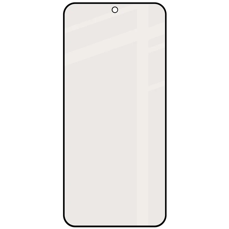 Mattes Hartglas für Xiaomi Redmi Note 15 Pro 5G, Bizon Glass Matte, Schwarzer Rahmen