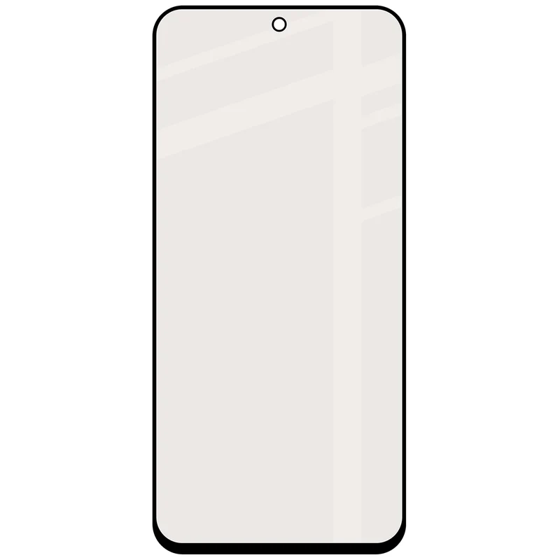 Mattes Hartglas für Xiaomi Redmi 15 4G / 5G, Bizon Glass Matte, Schwarzer Rahmen