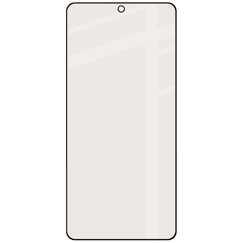 Mattes Hartglas für Galaxy S26 Plus / S25 Edge, Bizon Glass Matte, Schwarzer Rahmen