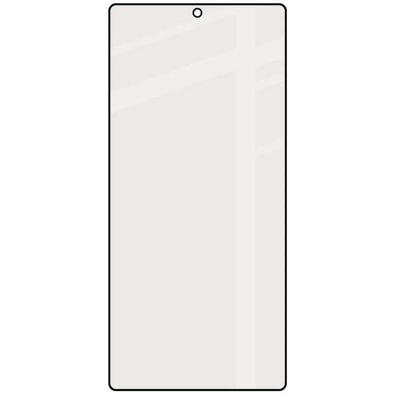 Mattes Hartglas für Galaxy S25 Ultra, Bizon Glass Matte, Schwarzer Rahmen