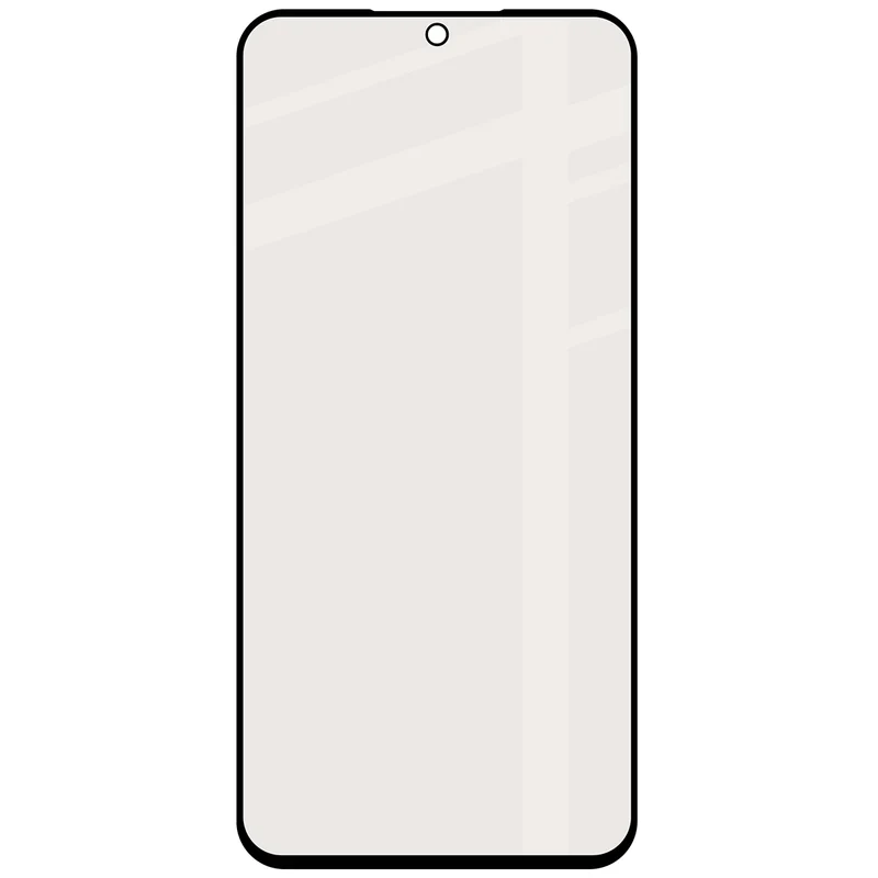 Mattes Hartglas für Galaxy A57 5G, Bizon Glass Matte, Schwarzer Rahmen