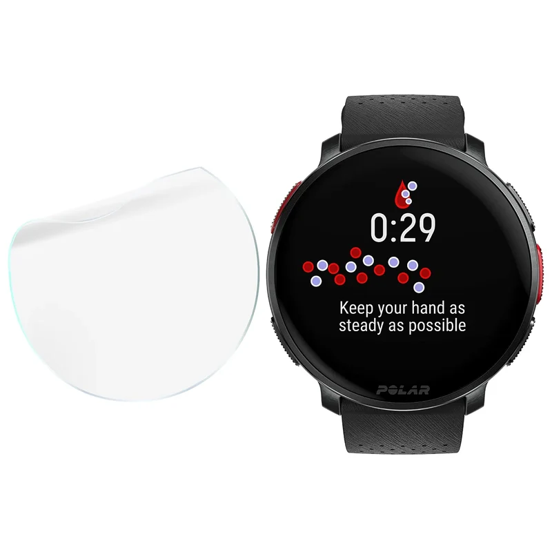 Schutzfolie für den Bildschirm für Polar Vantage V3, Bizon Watch HydroFlex, 3 Stück