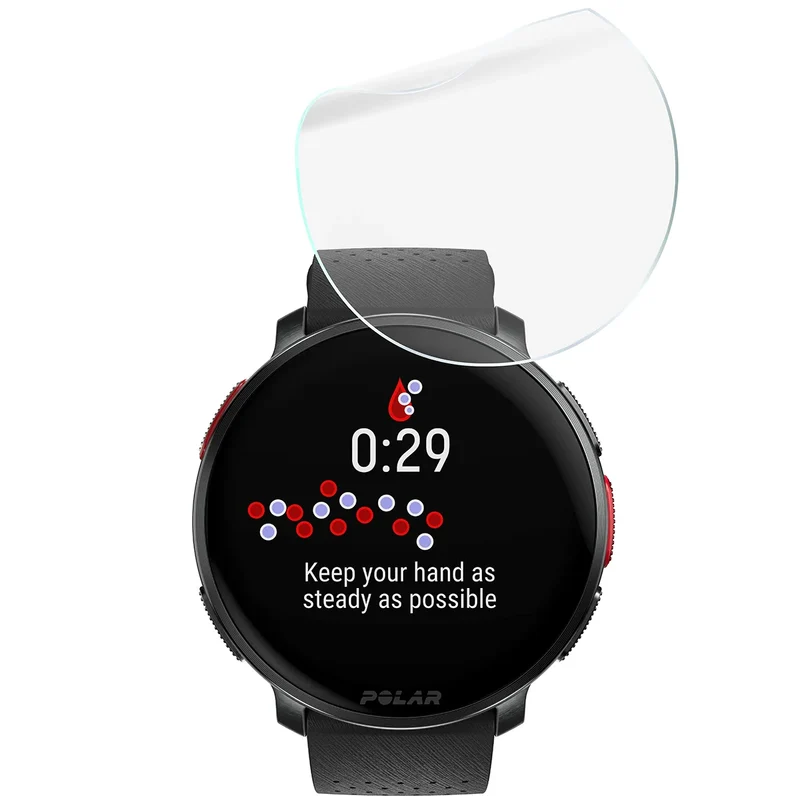 Schutzfolie für den Bildschirm für Polar Vantage V3, Bizon Watch HydroFlex, 3 Stück