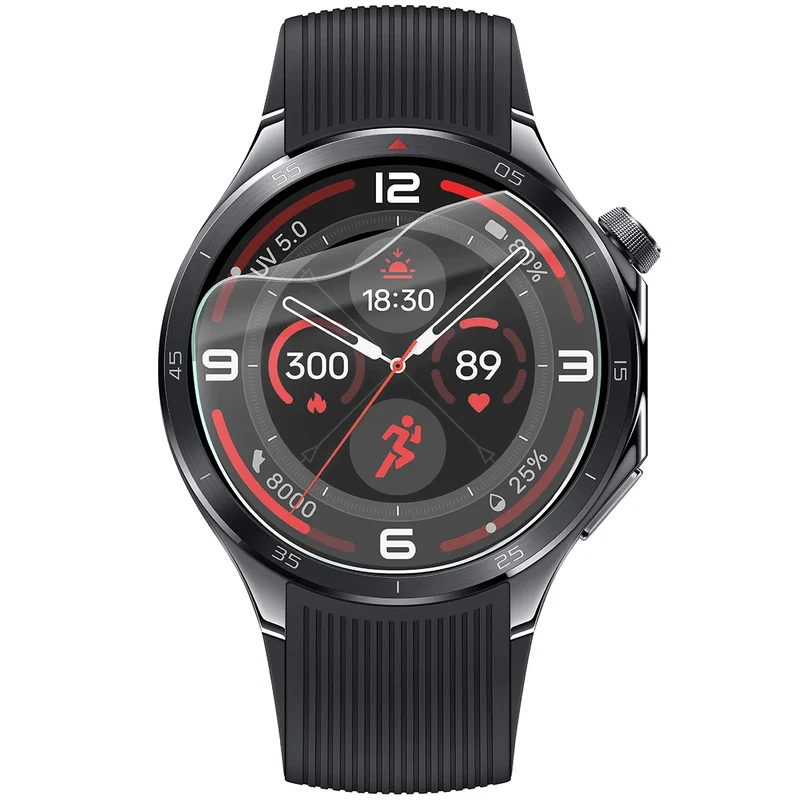 Schutzfolie für den Bildschirm für OnePlus Watch 3, Bizon Watch HydroFlex, 3 Stück