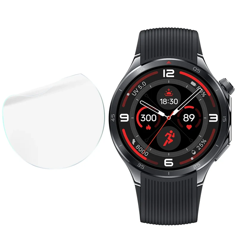 Schutzfolie für den Bildschirm für OnePlus Watch 3, Bizon Watch HydroFlex, 3 Stück