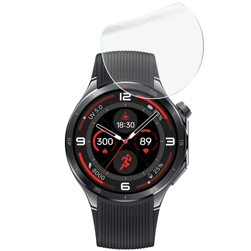Schutzfolie für den Bildschirm für OnePlus Watch 3, Bizon Watch HydroFlex, 3 Stück